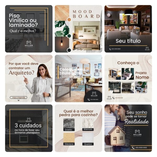 Pack Canva Arquitetos 30 Modelos Editáveis+ Bônus