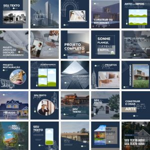Pack Canva Arquitetos Arquitetura 25 Modelos Editáveis+ Bônus