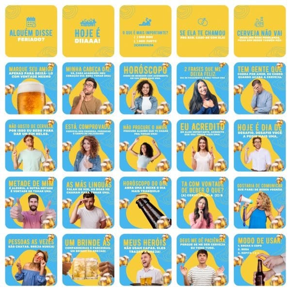 Pack Canva Bares Bar Cervejaria 200 Modelos Editáveis+ Legendas