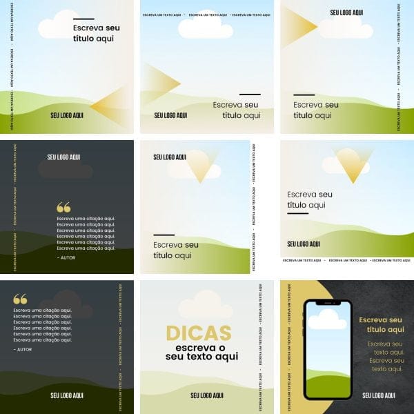 Pack Canva Business Empresarial 12 Modelos Editáveis+ Bônus