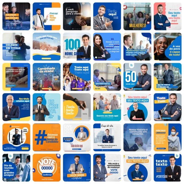Pack Canva Campanha Política Eleições 230 Modelos Editáveis+ Bônus