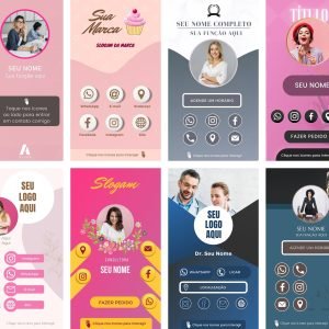 Pack Canva Cartões Interativos Digital 10 Modelos Editáveis+ Bônus