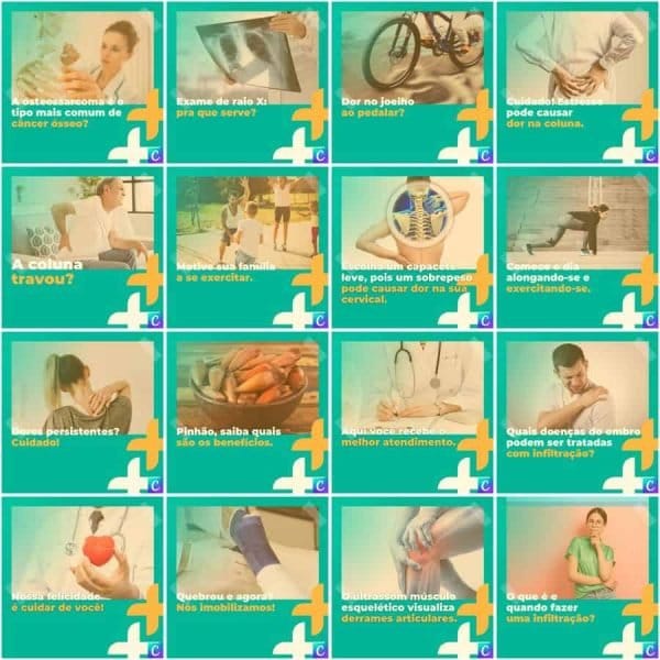 Pack Canva Clinicas Medica 200 Modelos Editáveis+ Legendas