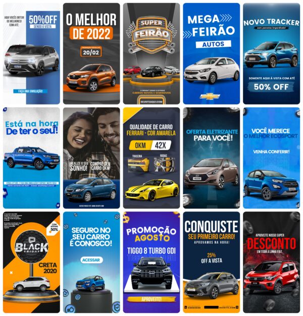 Pack Canva Concessionária 25 Modelos EditáveisStorie + Bônus