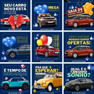 Pack Canva Concessionária Venda de Carros 3.0 10 Modelos Editáveis+ Bônus