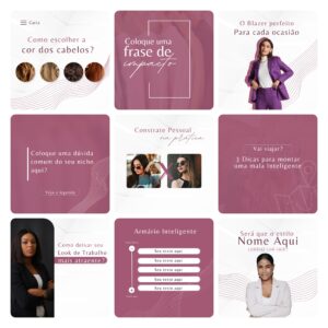 Pack Canva Consultora de Imagens 30 Modelos Editáveis+ Bônus