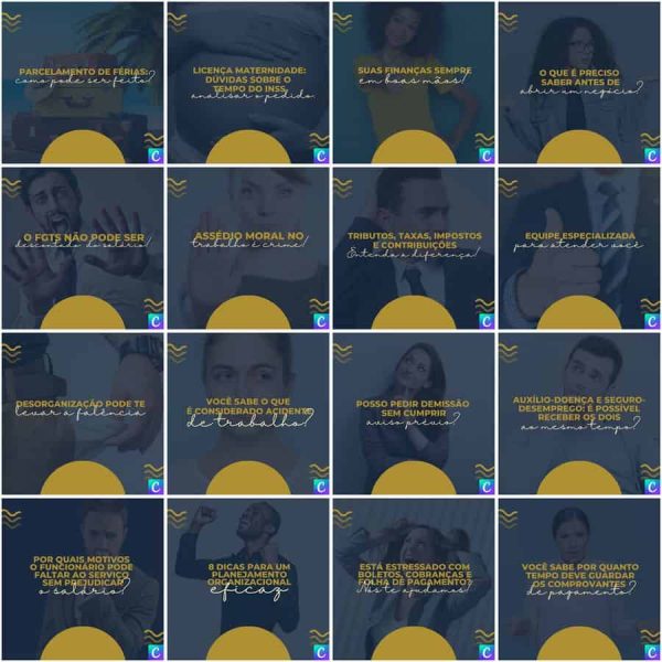 Pack Canva Contabilidade 200 Modelos Editáveis+ Legendas