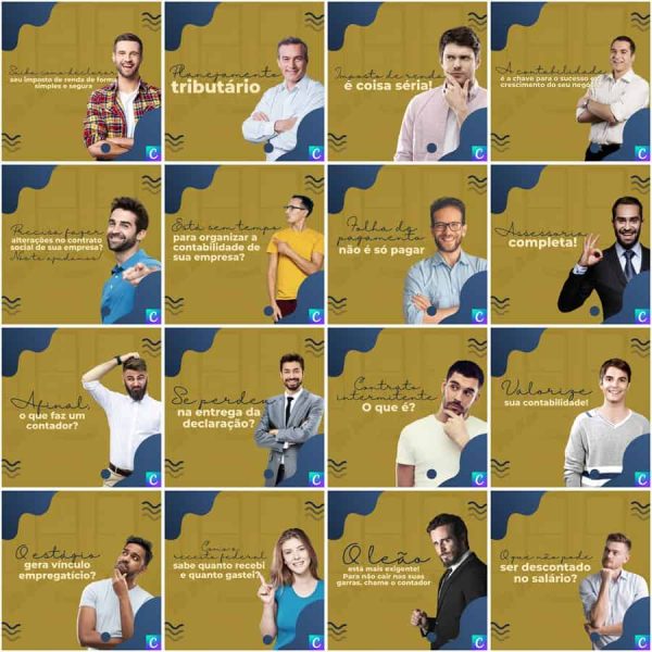Pack Canva Contabilidade 200 Modelos Editáveis+ Legendas