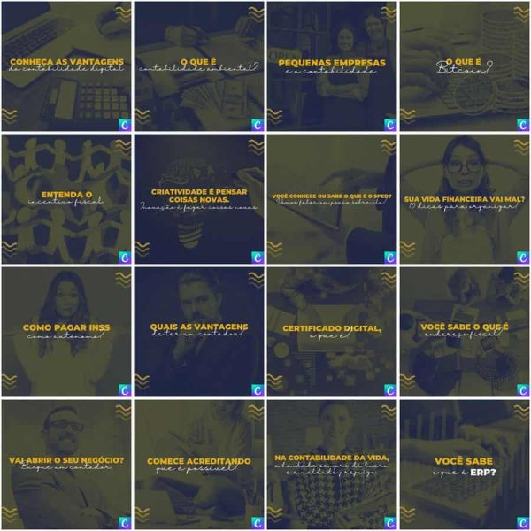 Pack Canva Contabilidade 200 Modelos Editáveis+ Legendas