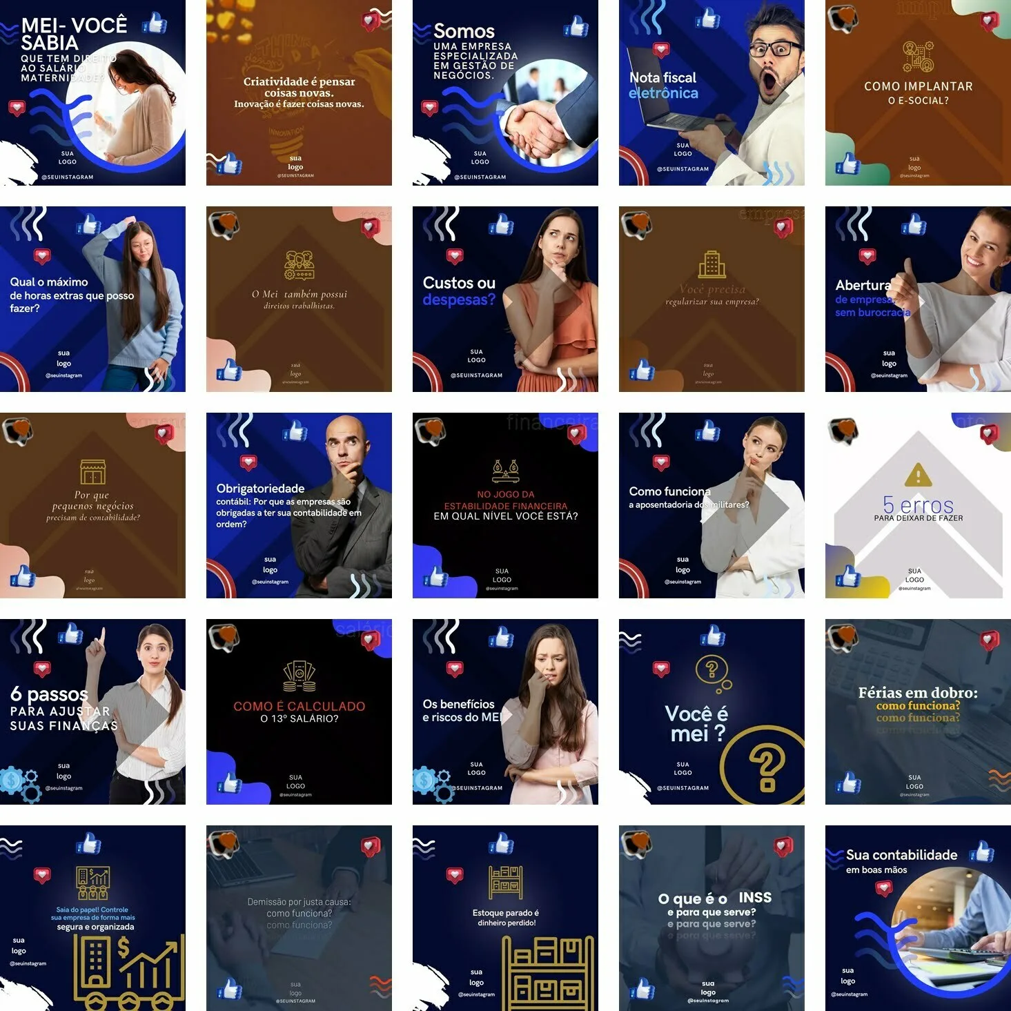 Pack Canva Contabilidade 230 Modelos Editáveis+ Bônus