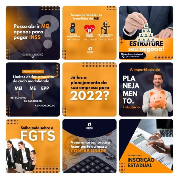 Pack Canva Contabilidade 30 Modelos Editaveis Bonus 2