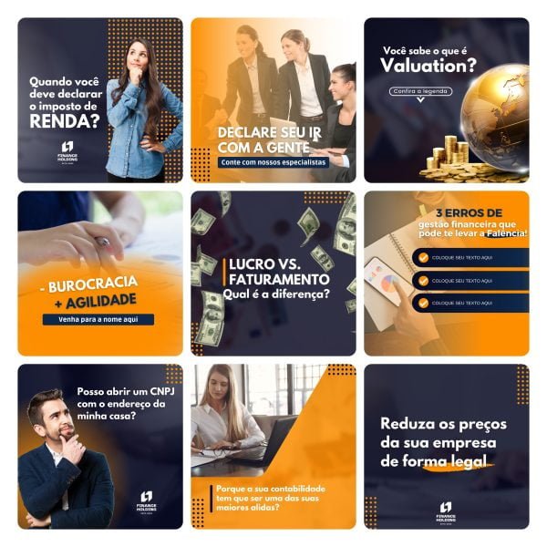 Pack Canva Contabilidade 30 Modelos Editaveis Bonus 3