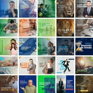Pack Canva Contabilidade Contabil 50 Modelos Editáveis+ Bônus