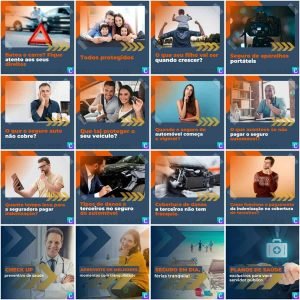 Pack Canva Corretora de Seguros 200 Modelos Editáveis+ Legendas