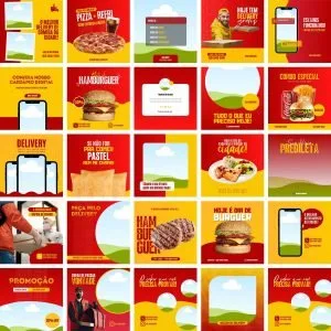 Pack Canva Delivery Entregas 25 Modelos Editáveis+ Bônus