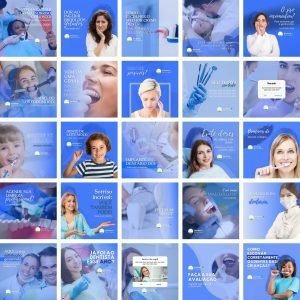 Pack Canva Dentista Odonto 2.0 25 Modelos Editáveis+ Bônus