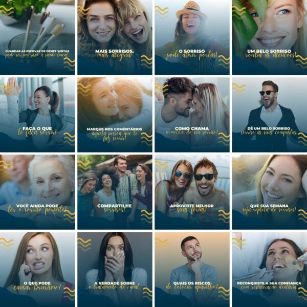 Pack Canva Dentista Odonto 200 Modelos Editáveis+ Legendas
