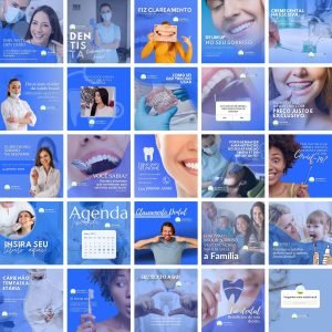 Pack Canva Dentista Odonto 25 Modelos Editáveis+ Bônus