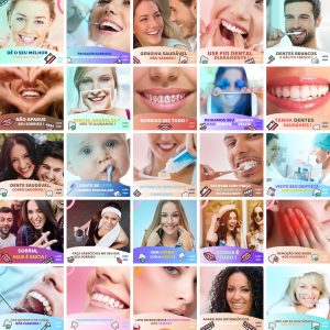 Pack Canva Dentista Odonto 3.0 50 Modelos Editáveis+ Bônus