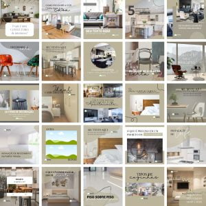 Pack Canva Design de Interiores 25 Modelos Editáveis+ Bônus