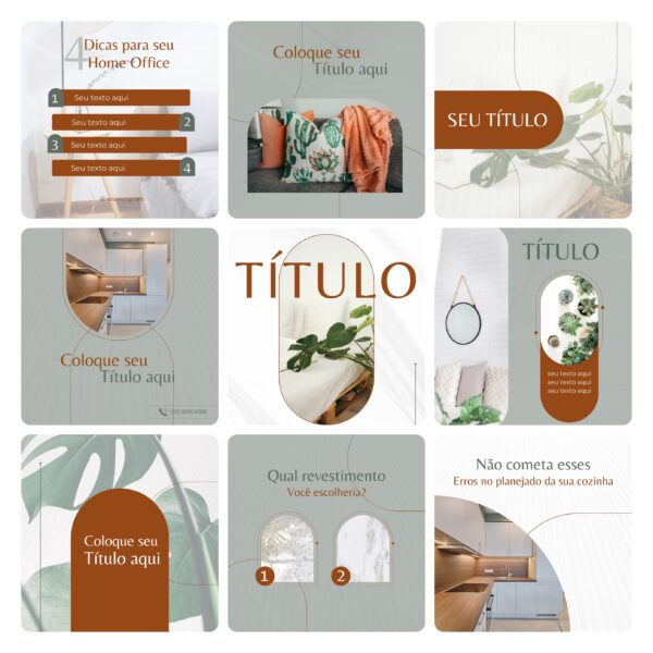 Pack Canva Designer de Interiores 30 Modelos Editáveis+ Bônus
