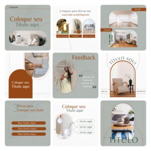 Pack Canva Designer de Interiores 30 Modelos Editáveis+ Bônus