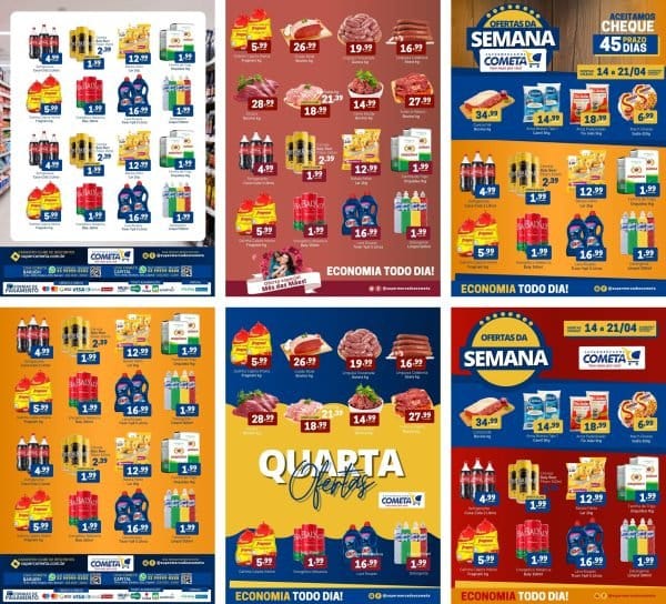 Pack Canva EncModelos EditáveisSupermercado 20 Artes