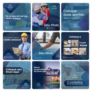 Pack Canva Engenharia Civil 30 Modelos Editáveis+ Bônus