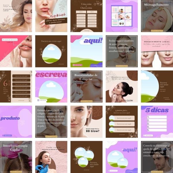 Pack Canva Estética 290 Modelos Editáveis+ Bônus