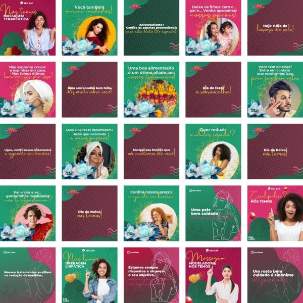 Pack Canva Estética 290 Modelos Editáveis+ Bônus