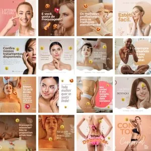 Pack Canva Estética 33 Modelos Editáveis+ Bônus