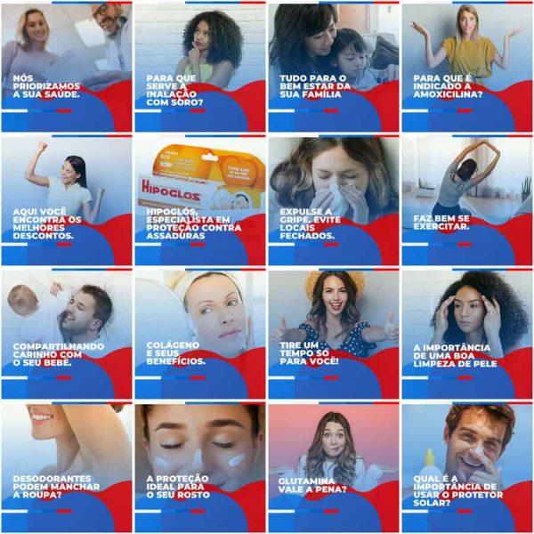Pack Canva Farmácia Drogaria 200 Modelos Editáveis+ Legendas