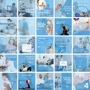 Pack Canva Fisioterapia 25 Modelos Editaveis Bonus