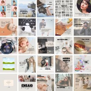 Pack Canva Fotografos 25 Modelos Editáveis+ Bônus