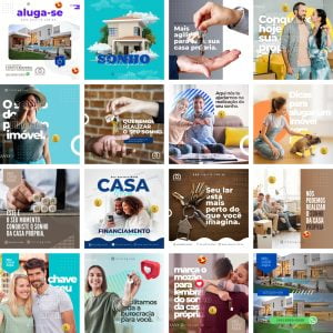 Pack Canva Imobiliária 30 Modelos Editáveis+ Bônus