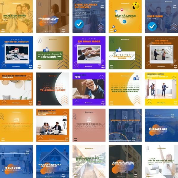 Pack Canva Imobiliaria Imoveis 255 Modelos Editáveis+ Bônus