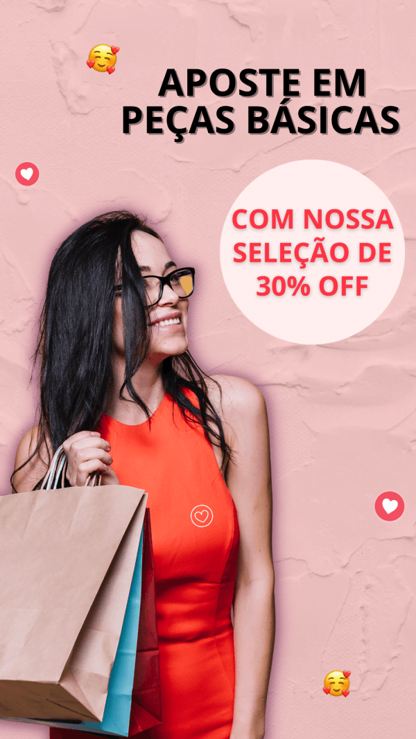 Pack Canva Loja de Roupas 30 Modelos EditáveisStorie + Bônus