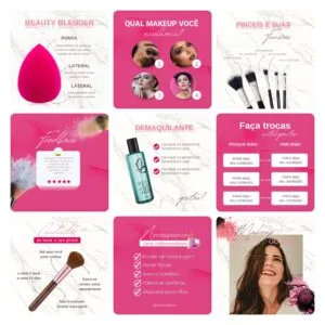 Pack Canva Maquiagem Maquiadora 30 Modelos Editáveis+ Bônus 13 Pack Canva Maquiagem Maquiadora 30 Modelos Editáveis+ Bônus