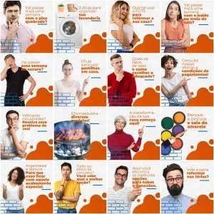 Pack Canva Materiais de Construção 200 Modelos Editáveis+ Legendas