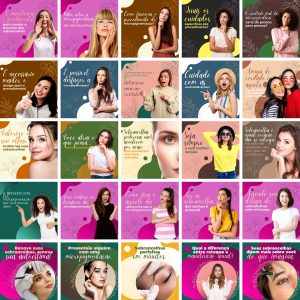 Pack Canva Micropigmentação 3.0 100 Modelos Editáveis+ Bônus