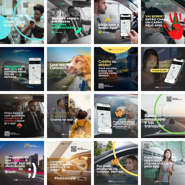 Pack Canva Mobilidade Urbana 40 Modelos Editáveis+ Bônus