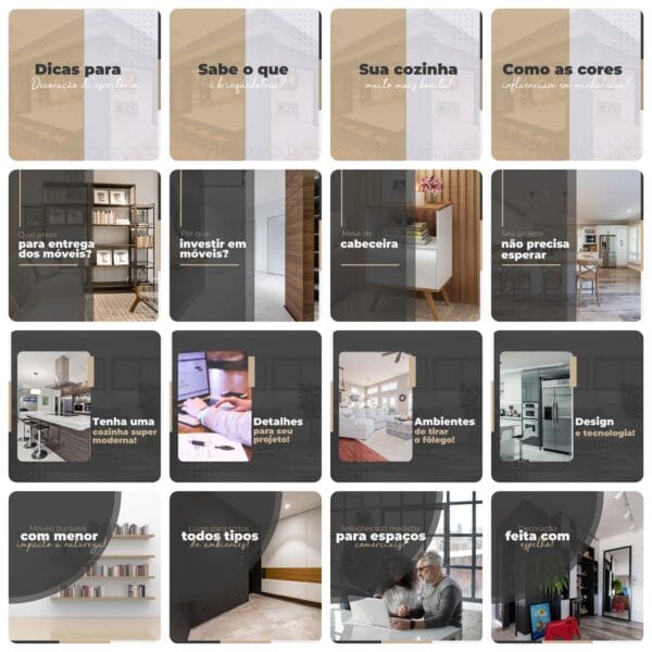 Pack Canva Móveis Planejados 200 Modelos Editáveis+ Legendas