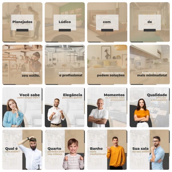 Pack Canva Móveis Planejados 200 Modelos Editáveis+ Legendas