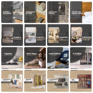 Pack Canva Móveis Planejados 200 Modelos Editáveis+ Legendas
