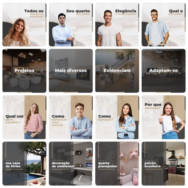 Pack Canva Móveis Planejados 200 Modelos Editáveis+ Legendas