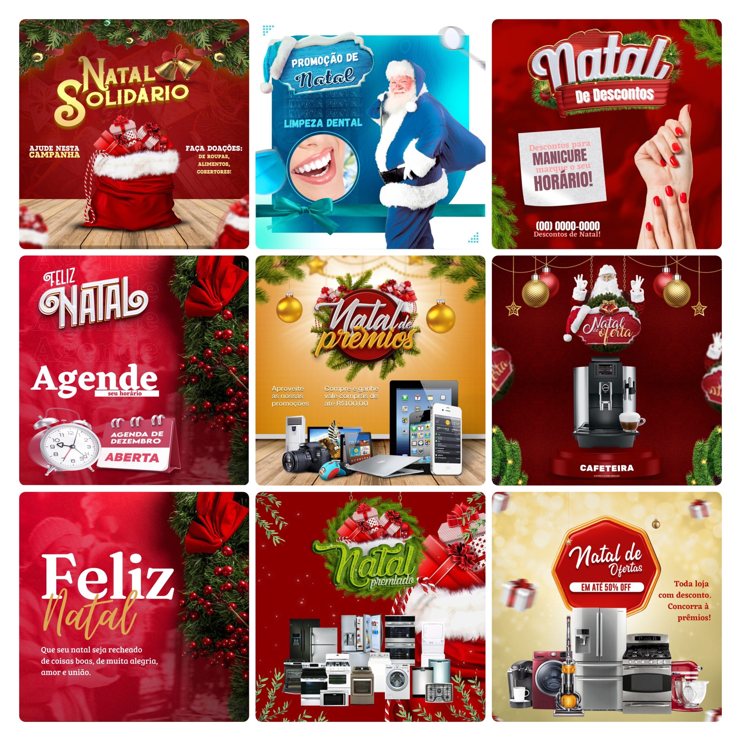 Pack Canva Natal 30 Modelos Editáveis+ Bônus 1 Pack Canva Natal 30 Modelos Editáveis+ Bônus