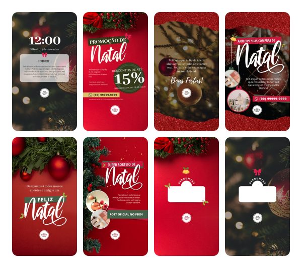 Pack Canva Natal 50 Modelos EditáveisStories