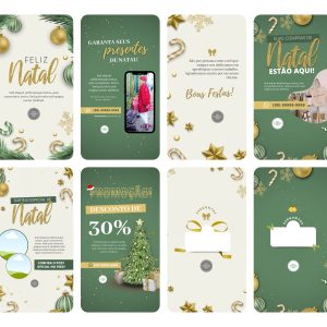 Pack Canva Natal 50 Modelos EditáveisStories