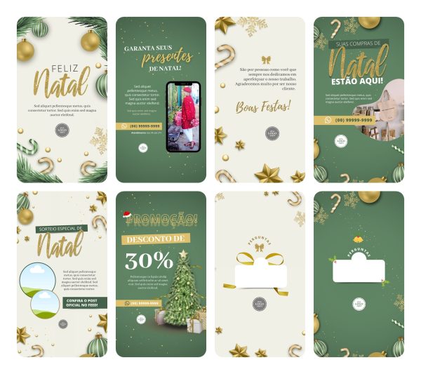 Pack Canva Natal 50 Modelos EditáveisStories