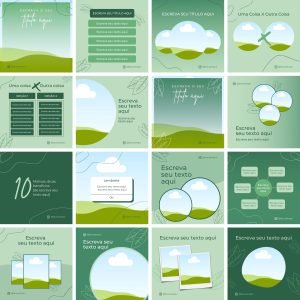 Pack Canva Nutrição 3.0 16 Modelos Editáveis+ Bônus